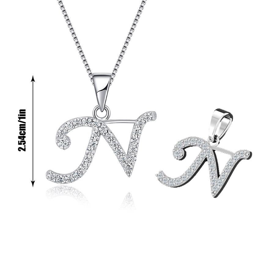 26 English Letters Necklace for Women Fashion Collarbone Chain Short Jewelry Necklace Pendant