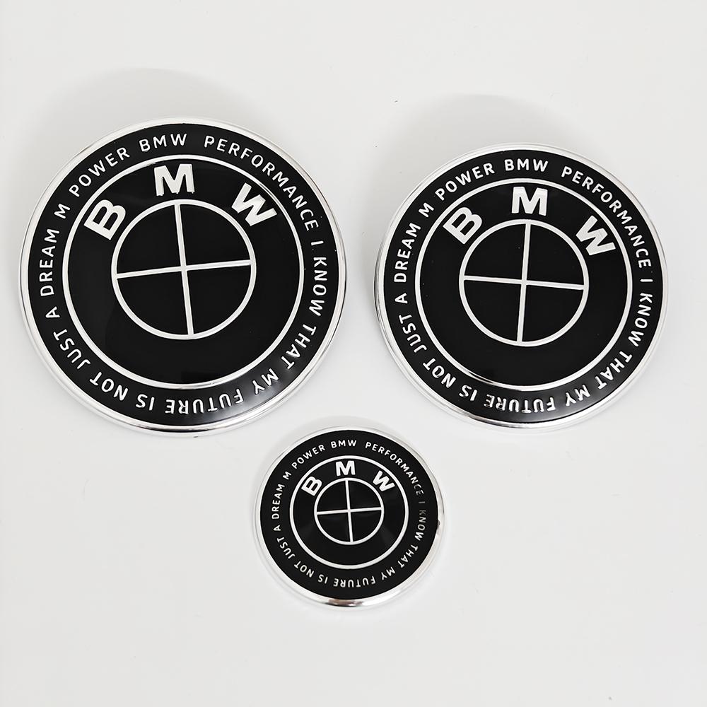 3Pcs For BMW M Logo G30 G31 G38 G11 G12 G20 G28 F10 F48 F49 G01 F20 F21 F22 Car Front Hood Emblem Logo steering wheel stickers G111