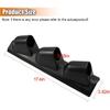 Black Triple Pillar Gauge Pod Holder, Plastic 3 Hole 52Mm Automotive Digital Gauge Bracket, Universal A-Pillar Gauges Mount Accessories For Most