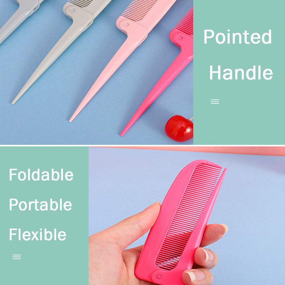 Hair Styling Tools Barber Head Massager Hair Dye Brush Folding Hair Comb Pointed tail Hair Brush