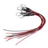 3mm 5mm Vorverdrahtete LED-Diode RGB Zweifarbig Kathode Anode 20cm Draht 2V/3V/5V/6V/9V/12V/24V Hohe Intensität Helligkeit DIY Hobby