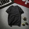 Half Sleeves Cotton and Linen Men's Summer Trendy Menswear Short-Sleeved Retro T-shirt