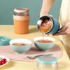 500ml Lunchpot With Foldable Spoon Portable Lightweight Leak-proof Food Jar 316 Stainless Steel
