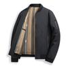 Autumn and Winter Mulberry Silk Stand-up Collar Light Jacket Middle-aged and Young Business Casual Zipper Cotton-padded Jacket