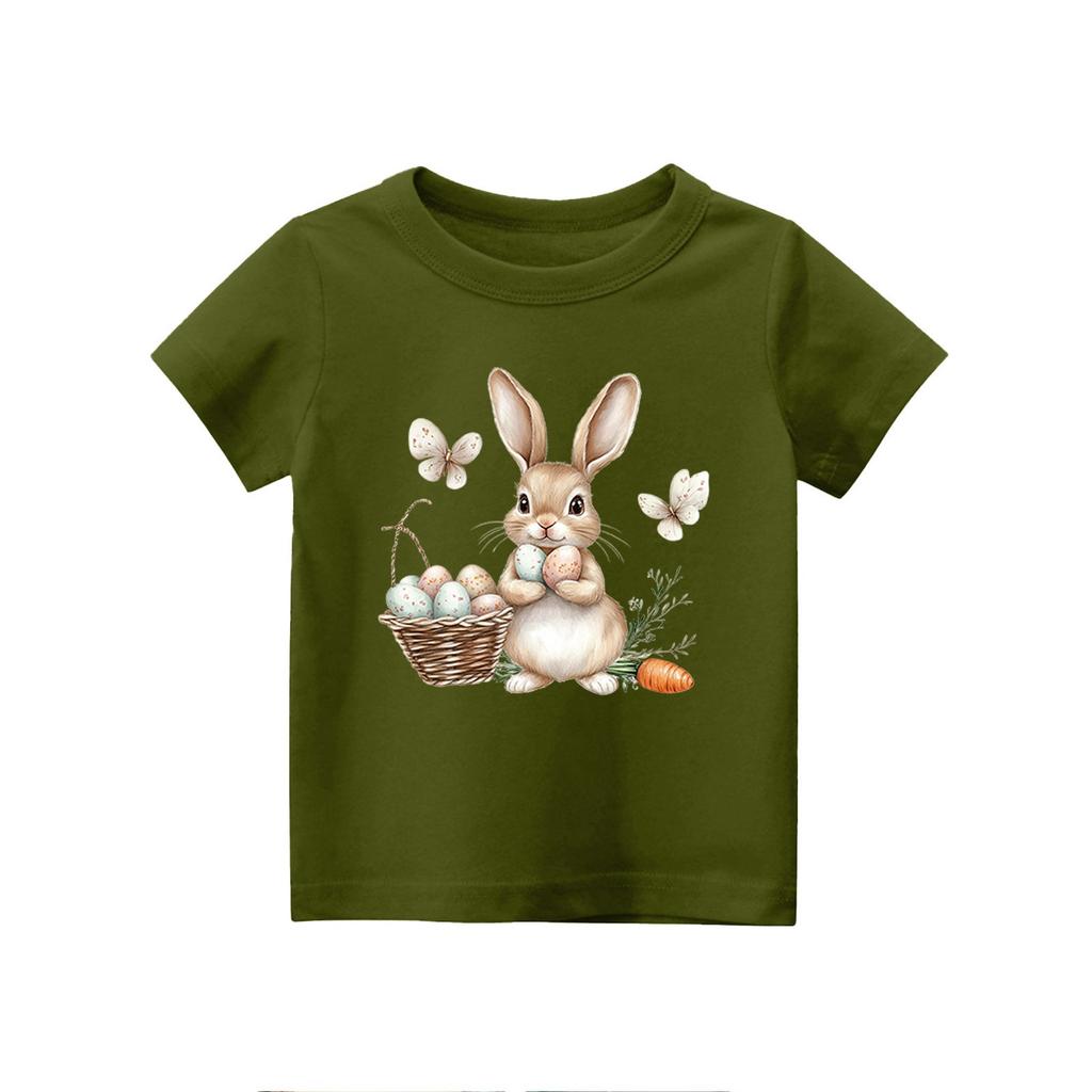 Toddler Girl Boy T-Shirts Kids Top Boys And Girls Printed Short Sleeved T-shirt