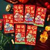 6Pcs 2026 Year Of The Horse Red Envelopes Luck Money Bag Spring Festival Bless Pocket Red Packet  Year Decoration Gift