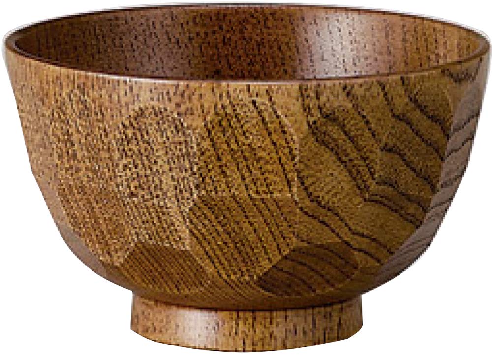 Ishida Soup Tortoiseshell Wood 11 x 11 x Wooden Soup Item 67754 Bowl, Grain, 6.6 cm, Bowl, No.