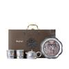 Dunhuang Gold & Silver Inlay One Pot Two Cups Ceramic Tea Set