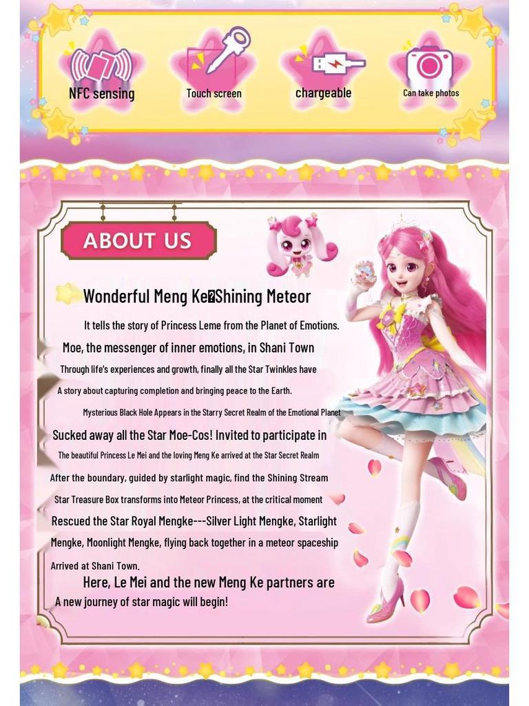 Wonderful Meng Ke Shining Meteor Treasure Box - Season 7 Aurora Princess Magic Voice Toy