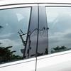 6 st Bilstolpe för dörr och fönster Trimskydd Klistermärke Glanssvart Exteriör BC-stolpe För Hyundai Creta Ix25 2020-2023