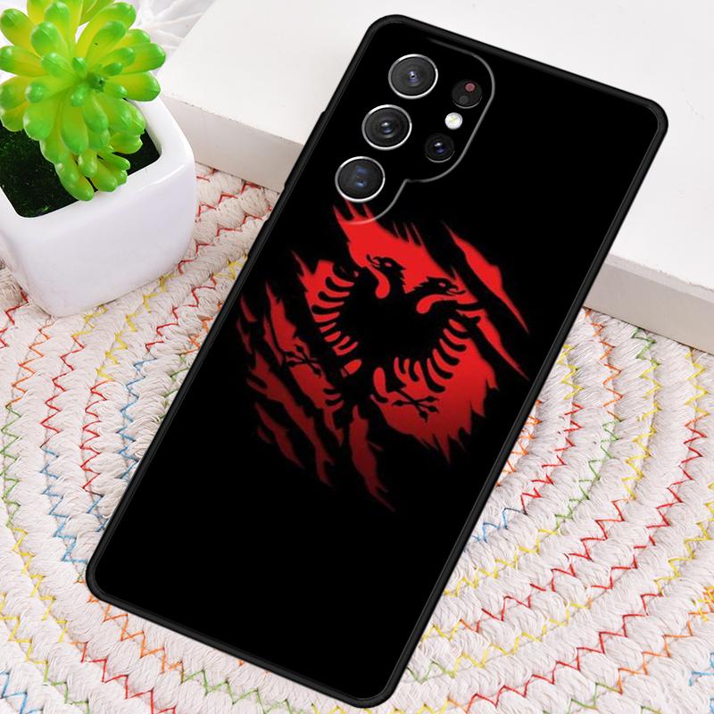 

Albania Flag Eagle Phone Case for Samsung Galaxy note 10 pro S26 Ultra S23 S24 FE S25 S21 S22 PLUS shockproof Cove Galaxy S23 Ultra