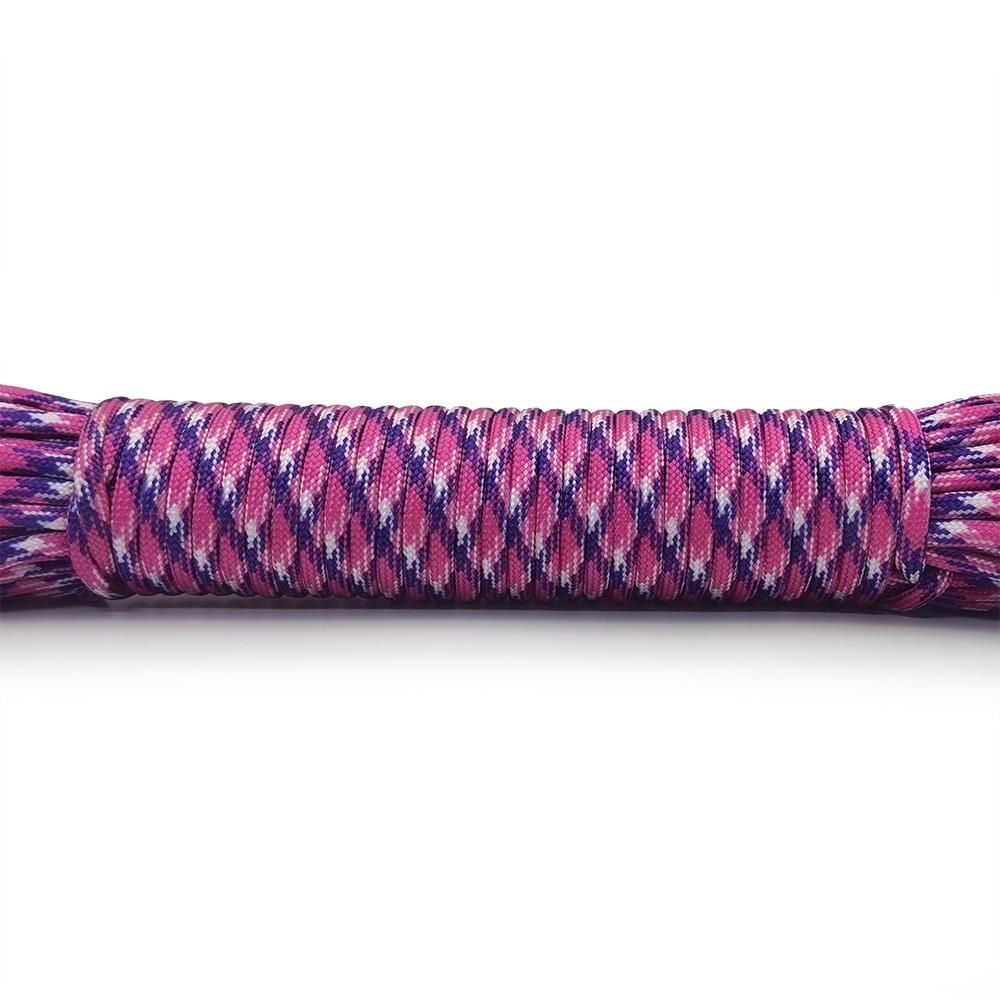New Color Dia 4 MM 31 Meters 9 Stand Cores Paracord Parachute Cord Lanyard Tent Rope For Hiking Camping Clothesline DIY Bracelet