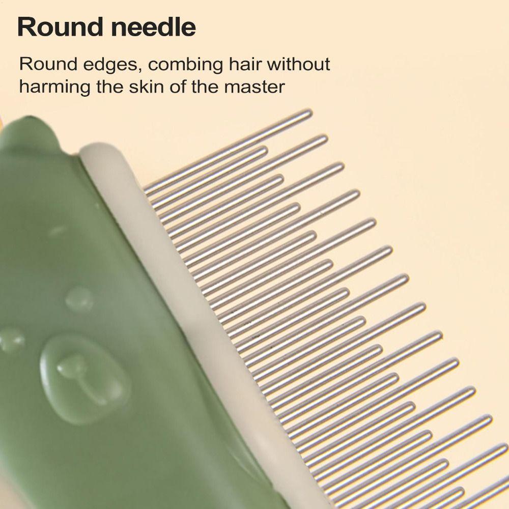 Self Cleaning Cat Hair Remover Brush Knot Removes with Release Button Flea Comb Pet Supplies Multifunctional