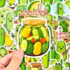 PVC Pickle Stickers Green Cute Sticker Scrapbook Stickers Vinyl Stickers  for DIY
