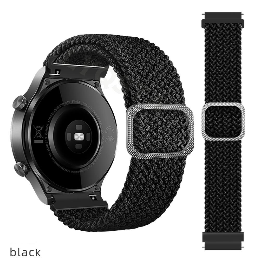 

20/22mm Watchband For Garmin Venu SQ 2 Vivoactive 3/4 Strap Wristband For Forerunner 965 265 745 255 Braided Nylon Bracelet Belt 22mm Universal чёрный