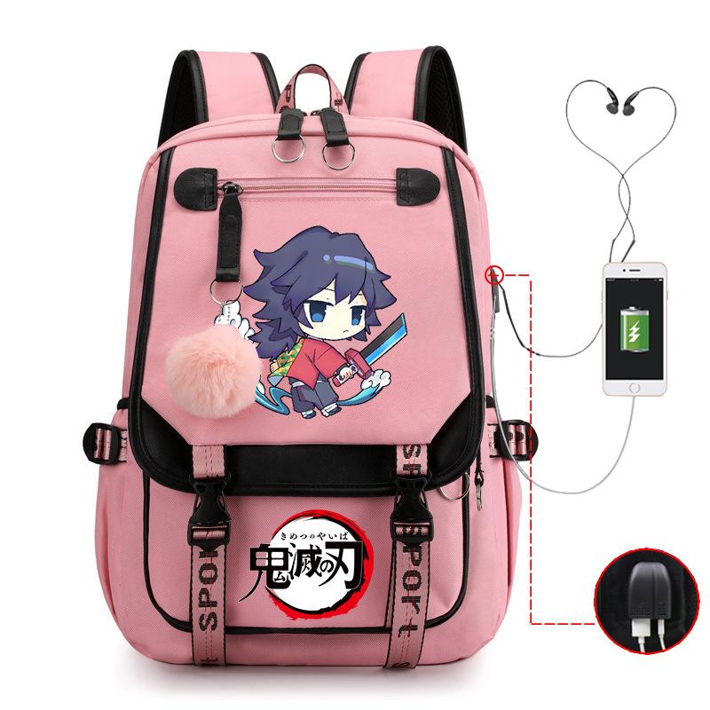Demon slayer ghost extermination column student schoolbag junior high school student primary school student middle school student backpack