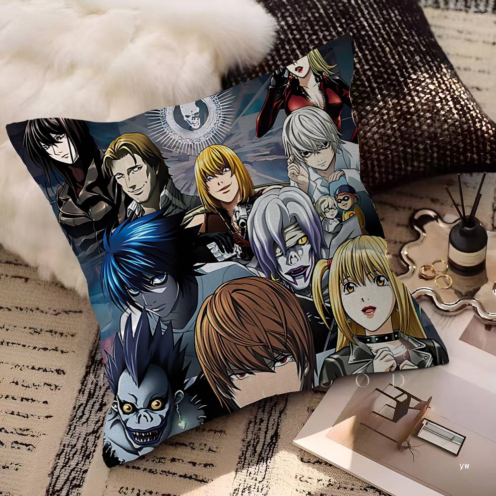 Anime D-death Note Polštář Dárek Domácí Kancelářská Dekorace Polštář Ložnice Pohovka Auto Potah Polštáře Povlak na Polštář