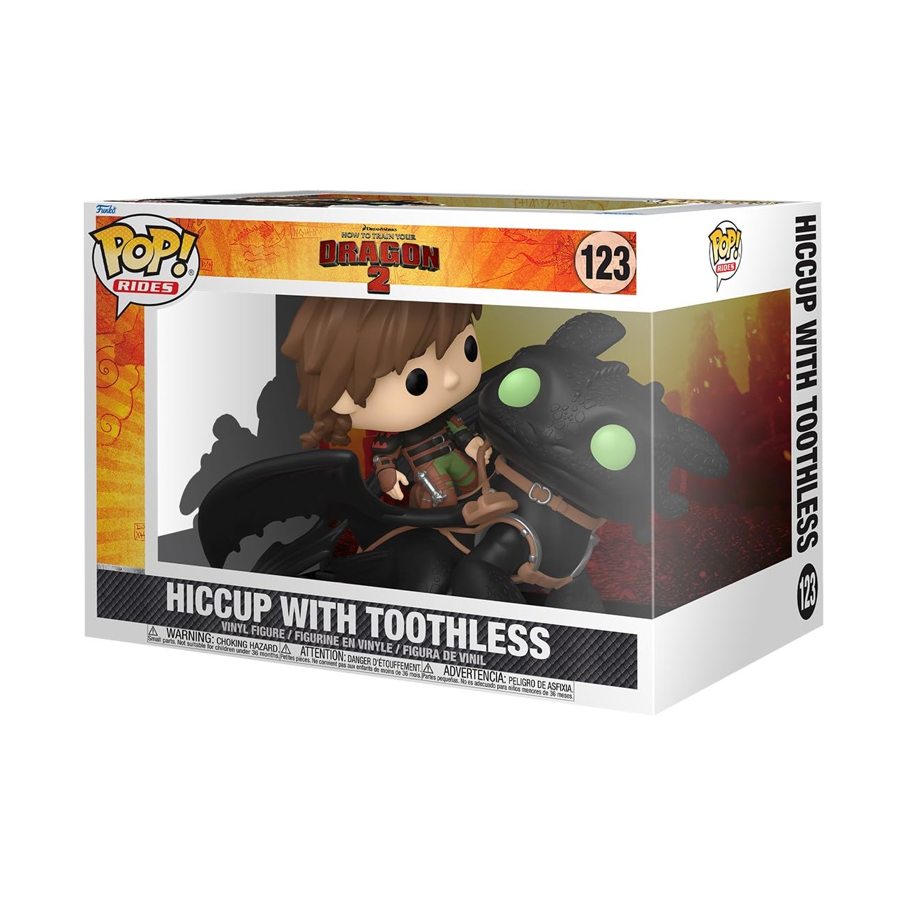 

Funko Rides How to Train Your Dragon Hiccup with Toothless Pop! DLX -