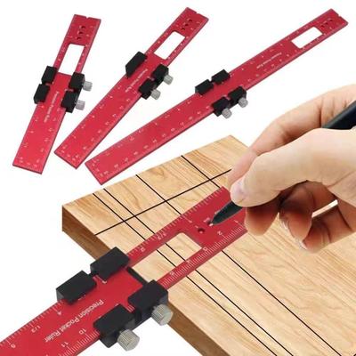 Multifunctional Pocket Ruler Aluminum Precision Ruler New Woodworking Tools Ruler  Measuring Tool