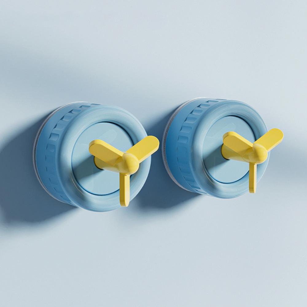 

Wall Mounted Self-Adhesive Wall Hooks Vacuum Bathroom Utility Hook Accessories Storage синий