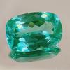 Natural Flawless Green Parti Sapphire Loose Cushion Shape Gemstone 21x14 MM