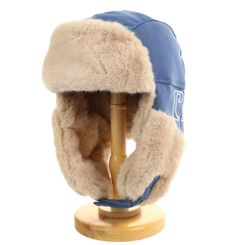Lei Feng Hats for Men and Women In Autumn and Winter Thickened Warm Artifact Plush Hat Outdoor Cycling and Skiing Versatile Ear Protection Hat