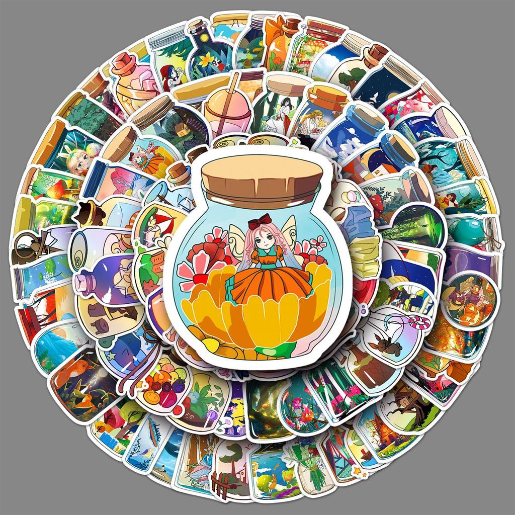 100 Bottles In The World, The Freshman's Account, The Decorative Stationery, Suitcase, Water Cup Sticker
