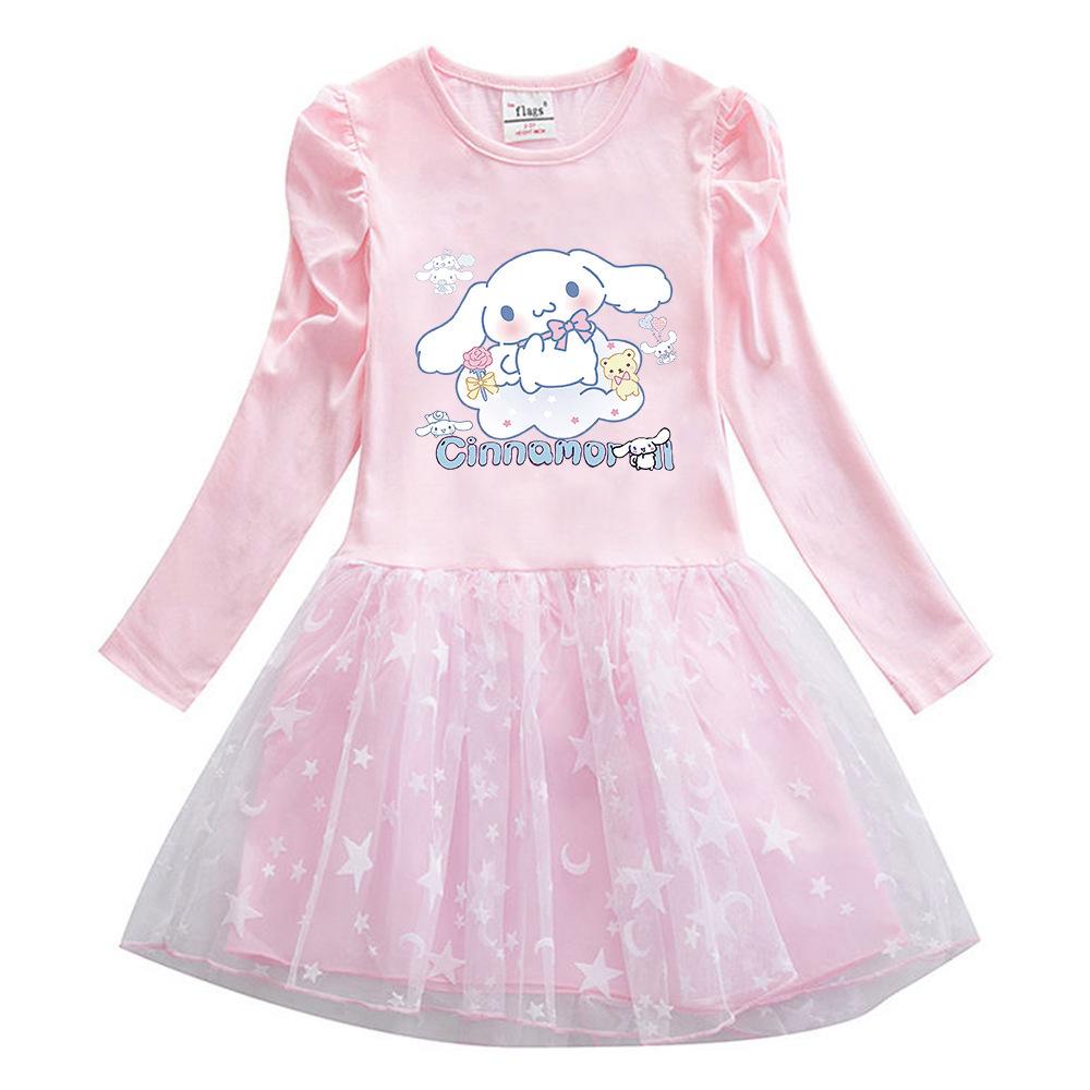 Autumn 2026 New Girls' Princess Mid-length Dresses