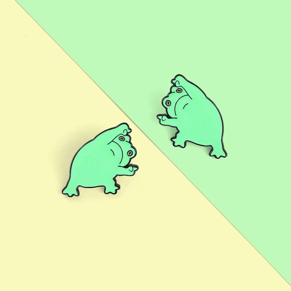 

Brooch Children s Gift Animal Badge Funny Frog Brooches Finger Frog Brooch Little Frog Shape Brooch