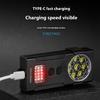 Bright 1000LM Magnetic Flashlight Double Light Sources USB C Rechargeable Work Light For Emergencies