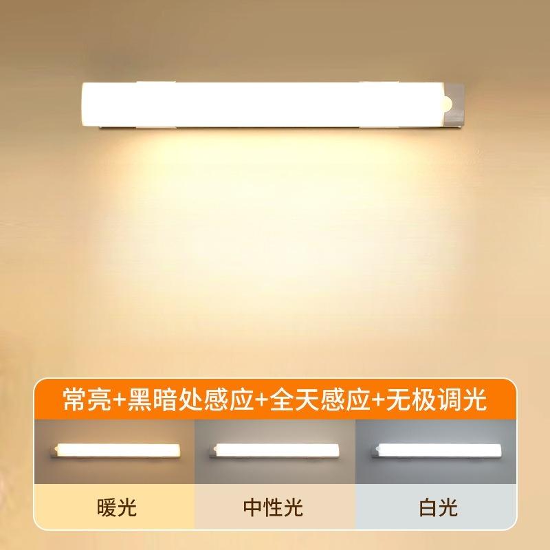 1Pc Motion Sensor Light Wireless LED Night Light USB Rechargeable Night Lamp Cabinet Wardrobe Lamp Under Backlight for Kitchen Led