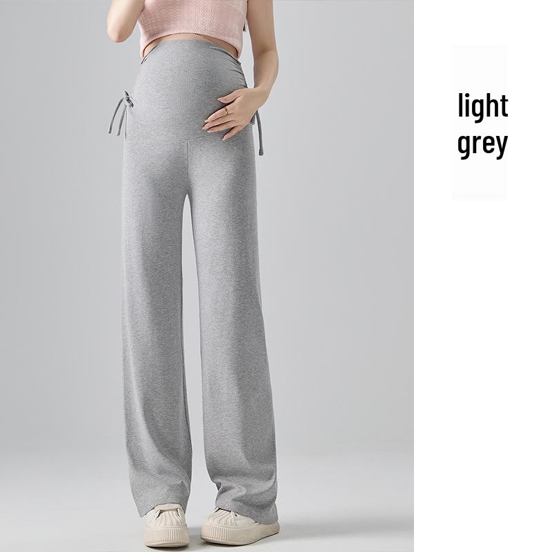 

Mosquito-Repellent Maternity Wide-Leg Pants with Tummy Control Medium светло-серый