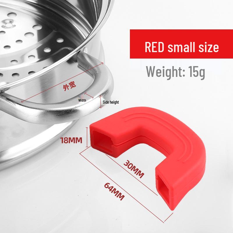 

Universal Silicone Heat-Resistant Pot Handle Cover - Anti-Scald Grip for Iron Pots
