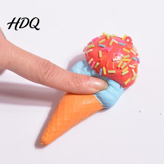 Office Stress Toy Ice Cream Cone Squeeze Simulated Fidget Slow Ball Rebound Anxiety Relief Soft Stretch Sensory