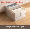 Cloth Storage Bin Foldable Cotton Linen Dustproof Organizer For Bedroom Closet Drawers