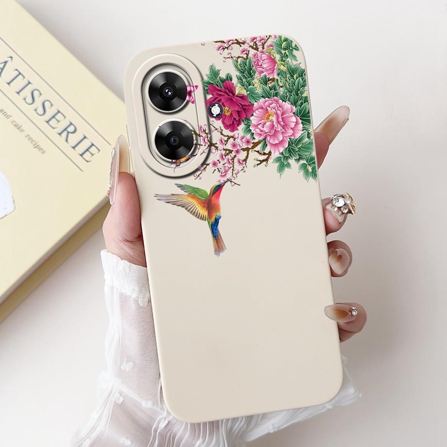 For Realme Note 60 Case Cover Realme Narzo N61 Soft Silicone TPU Flower Butterfly Girly Fashion Painting Realme Note60 Funda