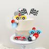 Racing Cake Toppers Race Car Birthday Cake Decorations for Racing Car Checkered Flag Birthday Anniversary Party Decorations