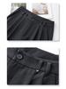 2025 Women's Gray Wide-Leg Floor-Length Pants - Summer Slimming, Loose Fit with a Drapey High-End Feel