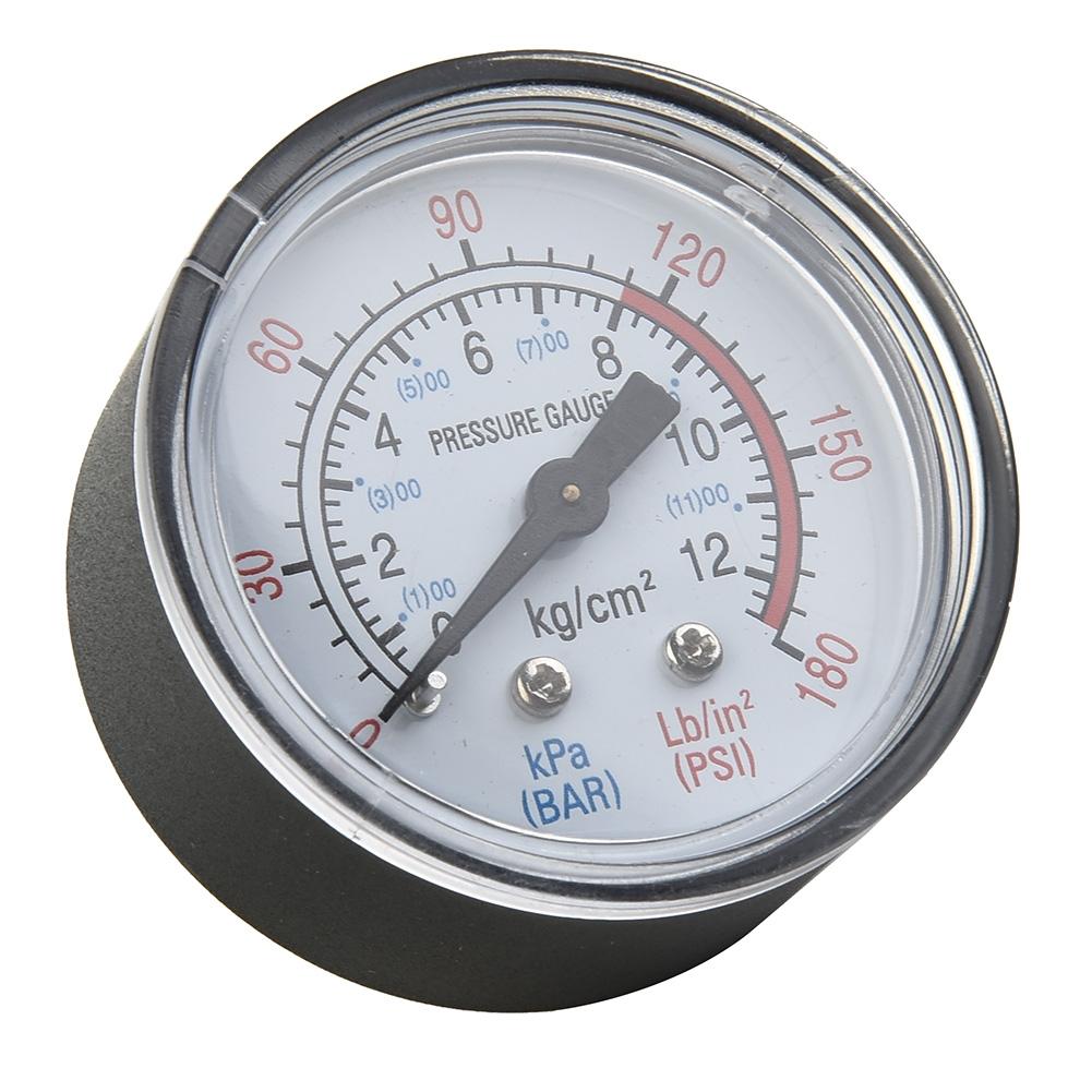 50mm 1/4in Thread 0-180 PSI 0-12 Bar Air Pressure Gauge For Air Compressor