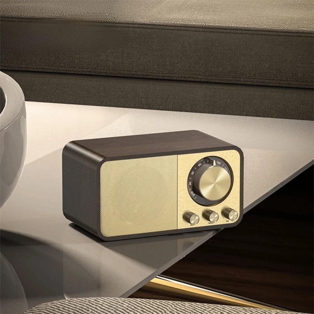 Retro FM Radio with Bluetooth Super Bass Vintage Radio Sound Bar Bluetooth Speaker  Classic
