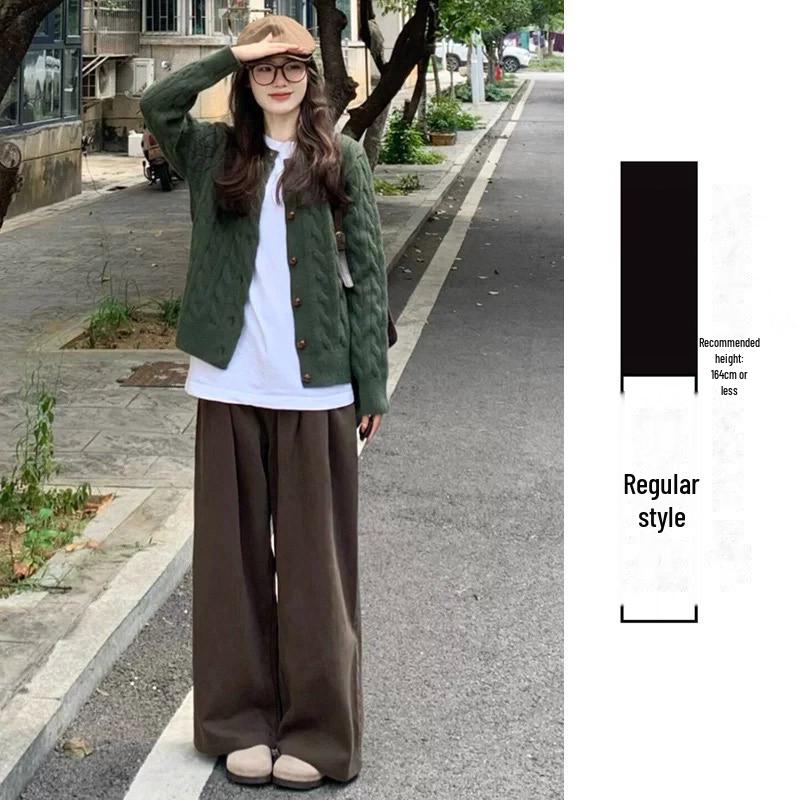 

Женские широкие брюки Maillard из бархатного вельвета для осени/зимы 2025 года — новый свободный облегающий крой от Yamamoto XL