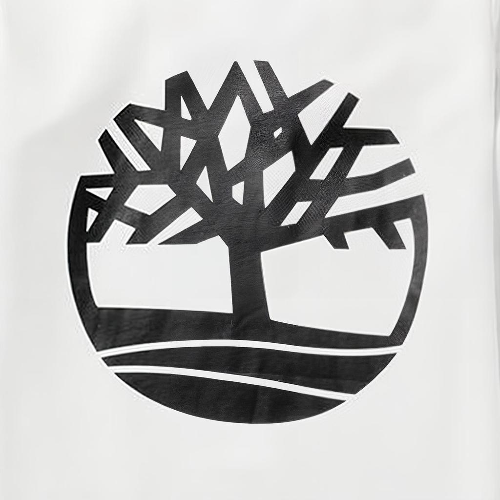 Timberland Solid Print Tree Crew Neck Long Sleeve Sweatshirt Men Sweatshirt White A2BJ8-P54