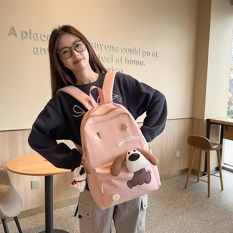 Four-Piece Backpack Set Puppy Student Schoolbag Unisex Large Capacity Backpack