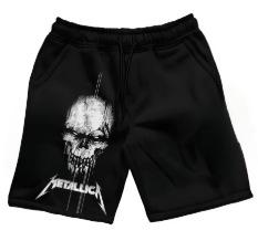 Men s Shorts Breathable, Classic, Summer Fashion, Hawaiian Beach Shorts, American Skull Print S