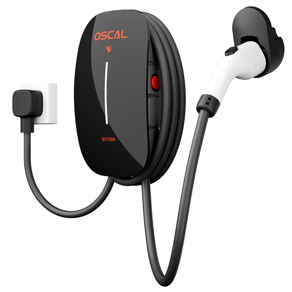 OSCAL IP65 EV charger EV7000 DC fast charger Electric Car Charger 7kW 32A/16A 220v-240v Charging Station