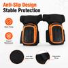 Heavy Duty Knee Pads 1 Pair Adjustable Anti Slip Work Knee Protectors Soft Foam Padding for Construction Flooring Gardening Jobs