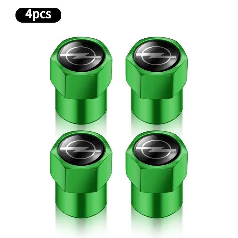 4PCS Car Wheel Tire Valve Caps Tyre Rim Stem Covers For Opel Astra Insignia Corsa Zafira Meriva Mokka Vivaro Vectra Accessories Us9