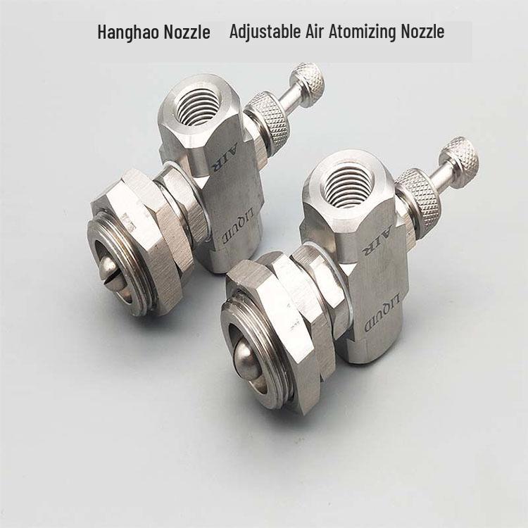 Stainless Steel Adjustable Air Atomizing Siphon Nozzle for Air-Water Mixing