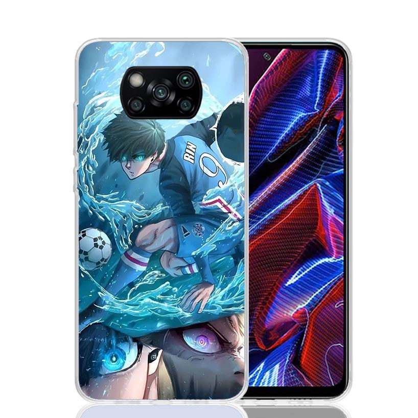 Blue Lock Isagi Yoichi Phone Case For Xiaomi Poco X7 X6 X5 Pro F7 Ultra Redmi 15C 15 13 13C 12 12C 10 10A 10C 9 9A 9C 9T Cover P