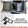ABS Carbon Fiber Look Gear Shift Panel Control Center Console Stall Sequ Cover Trim For GEELY GALAXY E5 / EX5 2024 2025